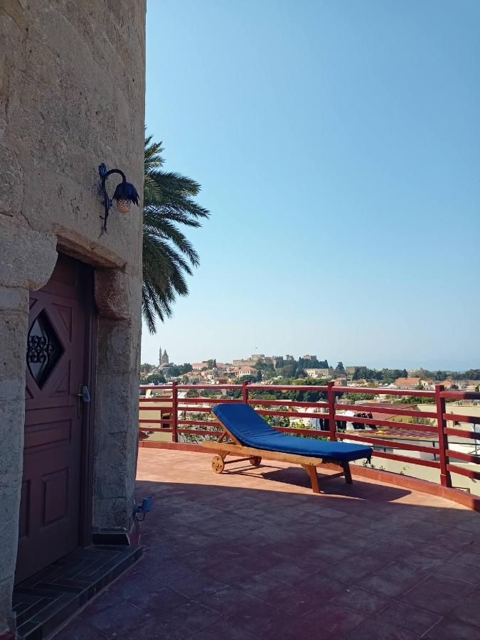 A Medieval Windmill Tower With Magnificent View Rhodes City Esterno foto